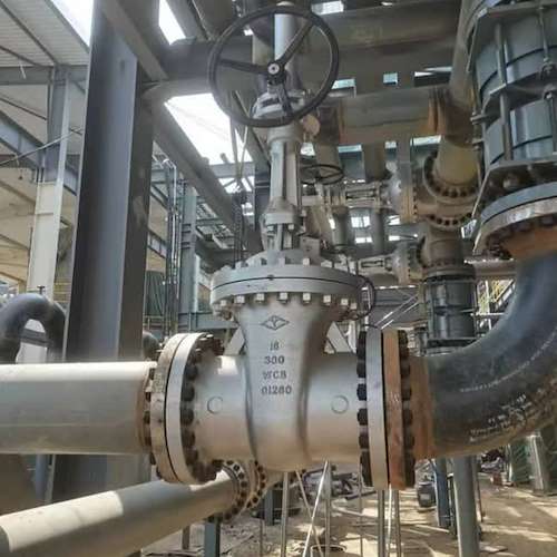 شیر فلکه کشویی  کلاس 300 -16 اینچ فولادی